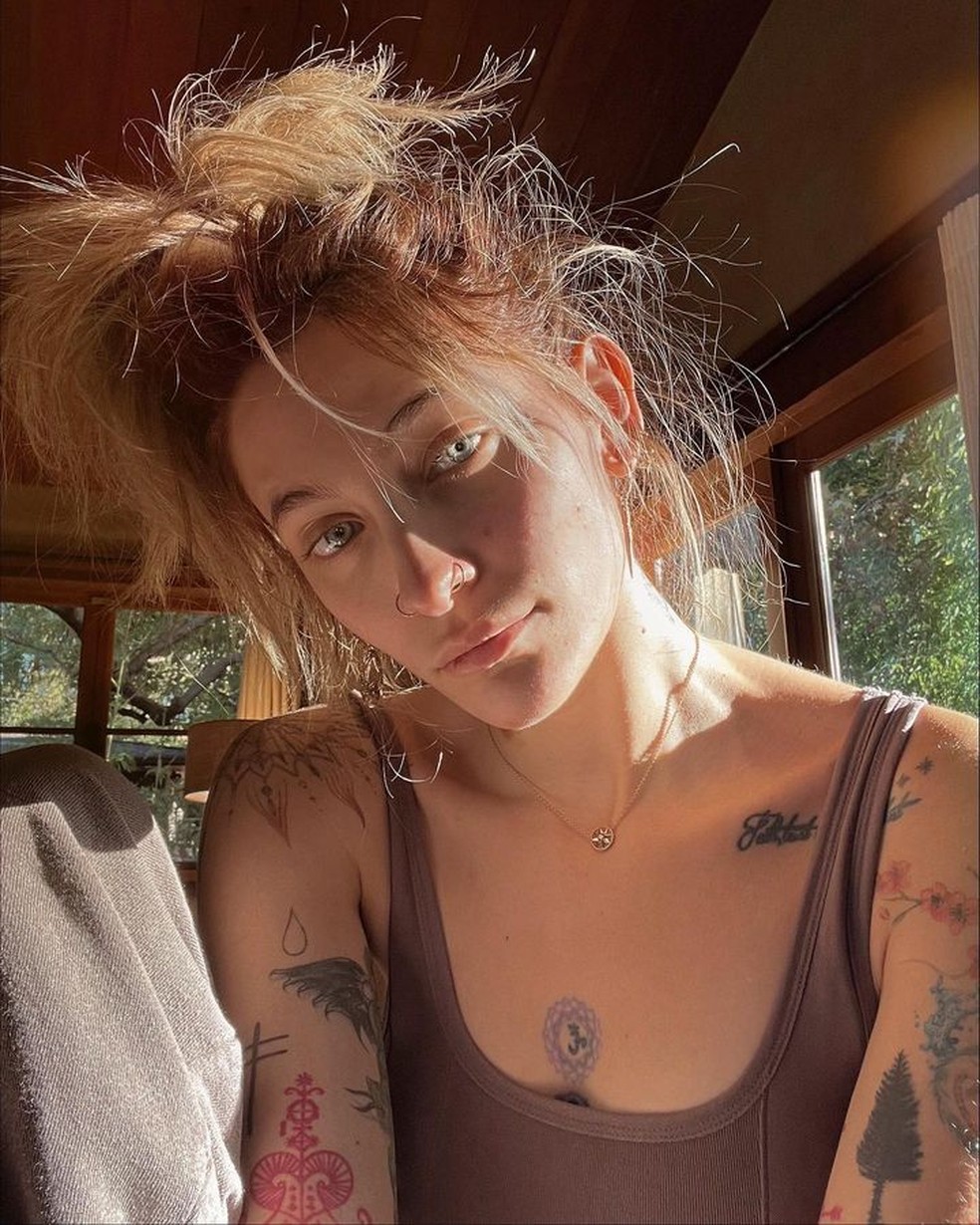 A atriz e cantora Paris Jackson — Foto: Instagram