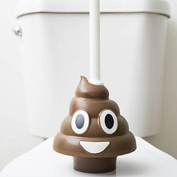 Desentupidor de privada em formato de emoji de cocô.  (Foto: Reprodução Instagram)