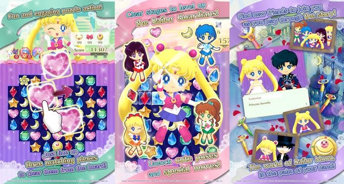 Jogo da Sailor Moon faz sucesso no Android (Foto: Divulgação / Namco Bandai)