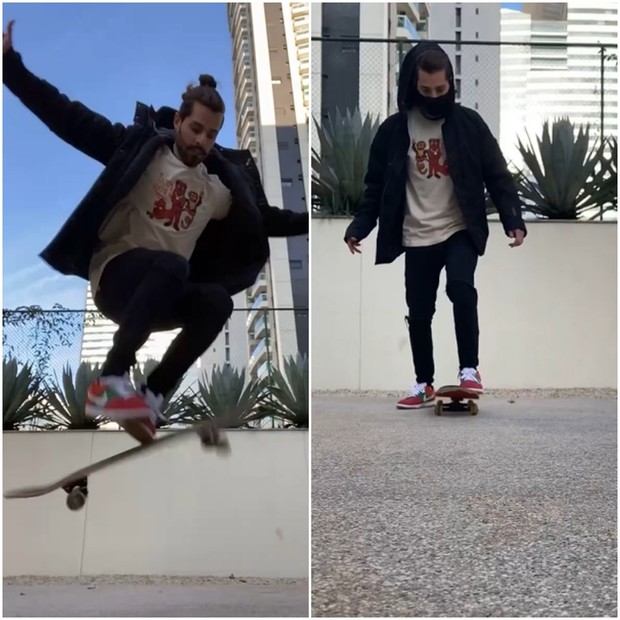 Alok mostra habilidade no skate (Foto: Instagram/Reprodução)