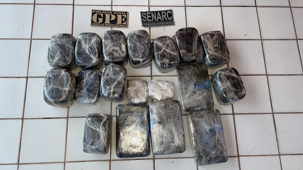 Polícia apreende cerca de 34 quilos de crack no interior do Maranhão; droga estava envolta em pó de café — Foto: Divulgação/Polícia Civil do Maranhão