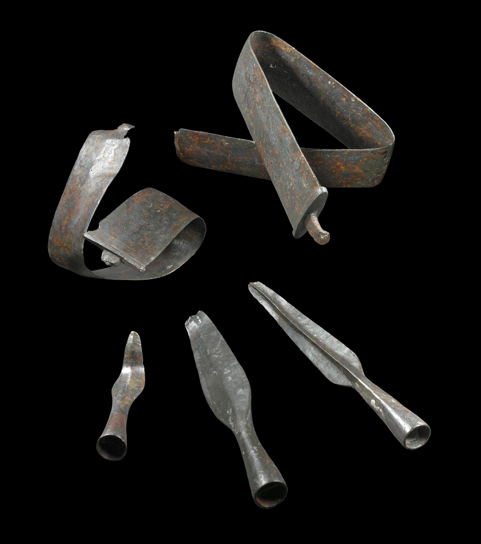 Itens do arsenal, que foram encontrados em 1950, na Alemanha  (Foto: LWL-Archäologie für Westfalen / Hermann Menne)