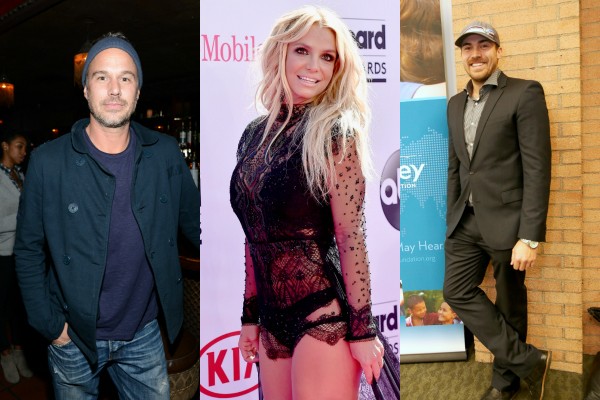 Jason Trawick, Britney Spears e David Lucado (Foto: Getty Images)