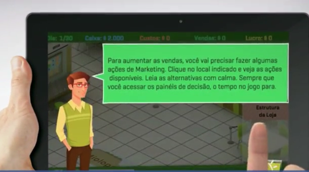 O game Franquias Brasil foi lançado na ABF Expo 2015 (Foto: Divulgação)