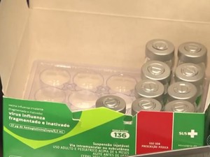 Segundo prefeitura, doses não são suficientes para imunizar todo o público-alvo (Foto: Reprodução/TV Santa Cruz)