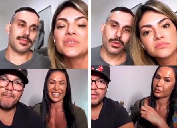 Kelly Key e Mico Freitas conversam com Gracyanne e Belo sobre sexo (Foto: Reprodução Instagram)