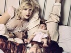 Courtney Love posta fotos antigas para lembrar Kurt Cobain: 'Saudade'