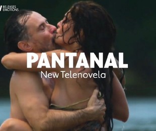 Juliana Paes e Enrique Diaz em 'Pantanal' | Reprodução/Twitter