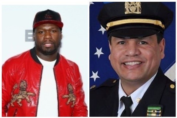 50 Cent e Emanuel Gonzalez (Foto: Getty Images / Reprodução NYPD)
