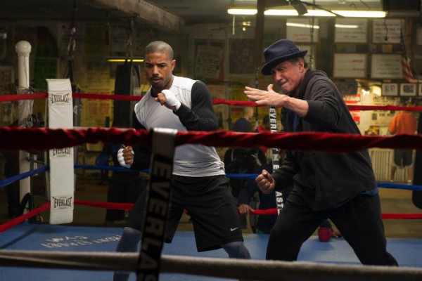 Sylvester Stallone ao lado de Michael B. Jordan em cena de 'Creed' (Foto: Divulgação)