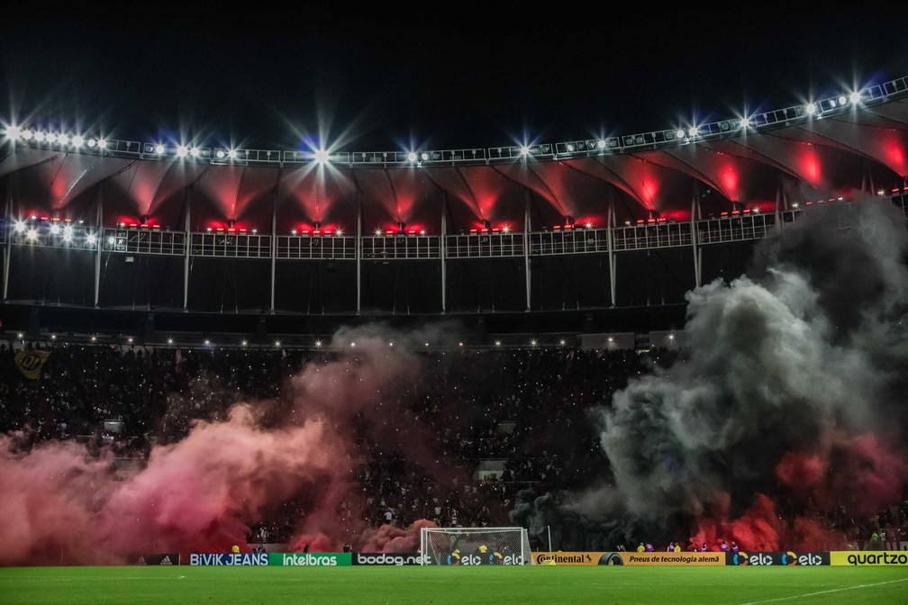Torcida Flamengo Maracanã — Foto: MAGALHÃES JR./PHOTOPRESS/ESTADÃO CONTEÚDO