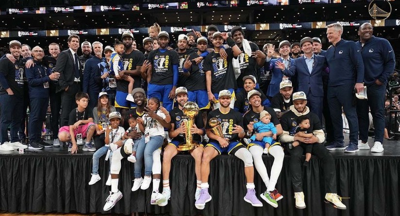 Golden State Warriors campeão da NBA 2021/2022 (Foto: Reprodução/Instagram)