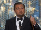 Leonardo DiCaprio é premiado como melhor ator depois de 5 indicações