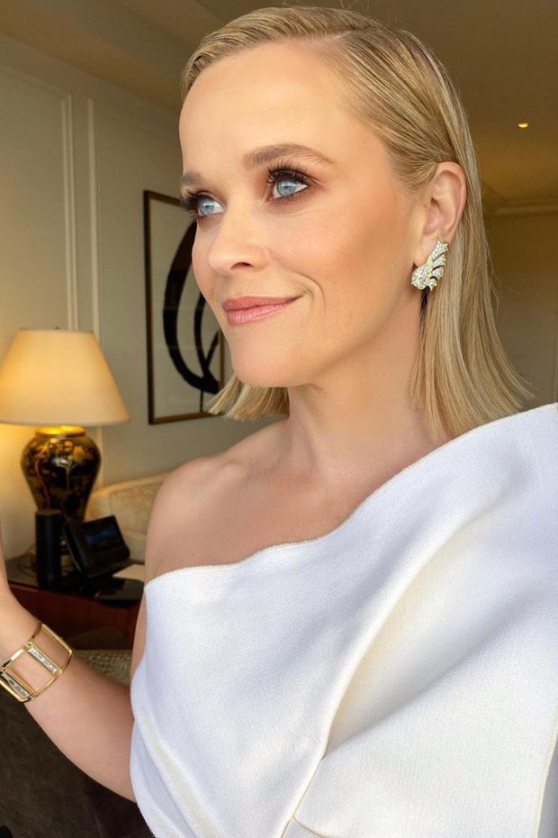 Reese Whiterspoon no Globo de Ouro 2020 (Foto: Reprodução/ Instagram )