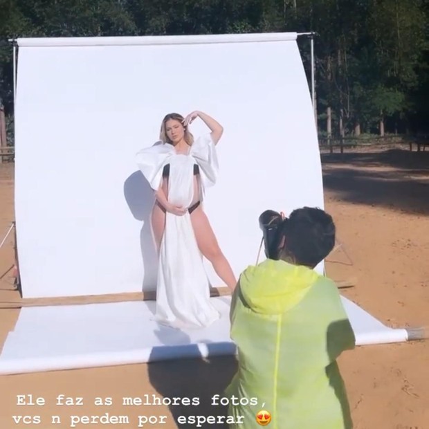 Com 9 meses de gestação, Virginia Fonseca faz ensaio fotográfico com Zé Felipe (Foto: Reprodução/Instagram)