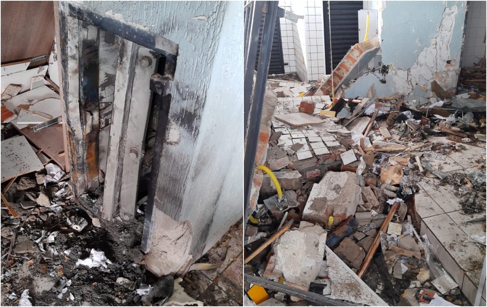 Criminosos explodem cofre de posto de combustíveis em Cerquilho — Foto: Arquivo Pessoal 