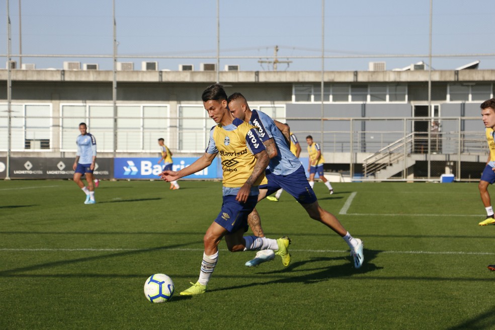Ferreira foi autor do gol do time de transição — Foto: Eduardo Moura