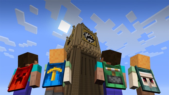 Minecraft ganha várias novidades em atualização e pacote de skins comemorativo da convenção Minecon 2015 (Foto: Reprodução/Xbox One UK)