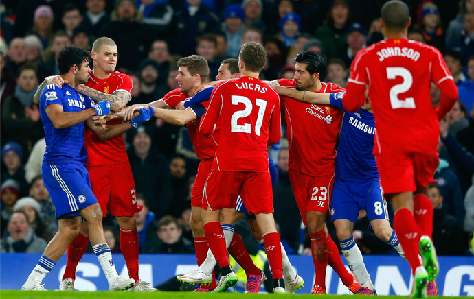 Diego Costa Emre Can Chelsea Liverpool (Foto: Getty Images)