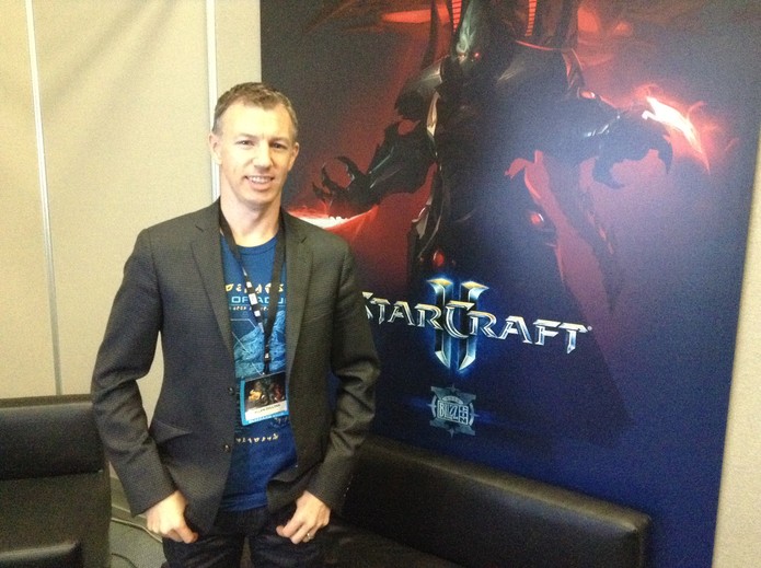 Allen Dilling, produtor de StarCraft 2 (Foto: Felipe Vinha)