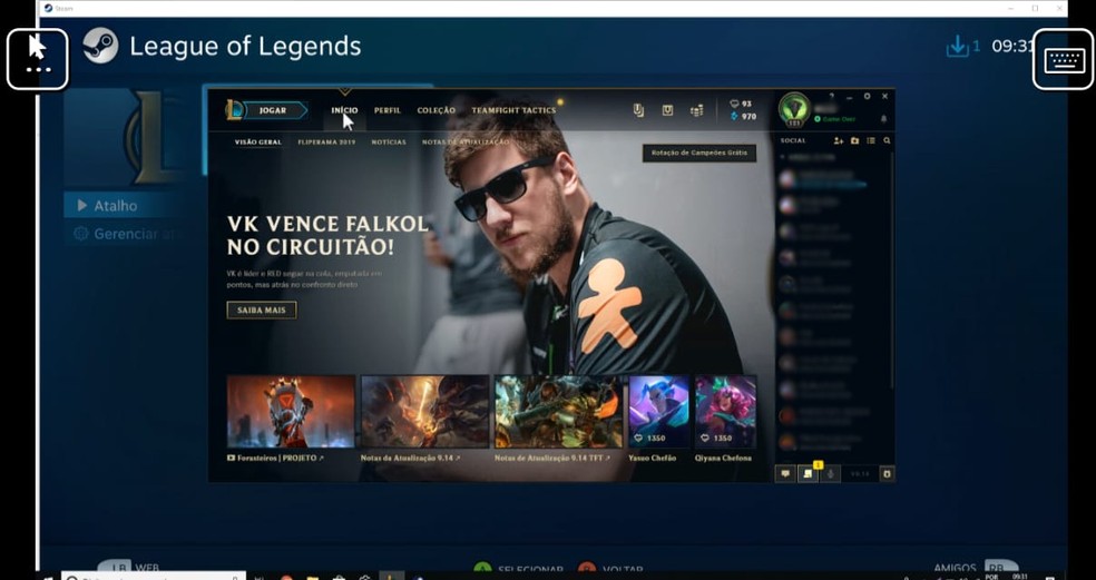 Tenha acesso a todas as funções do LoL — Foto: Reprodução/Nicollas Ribeiro