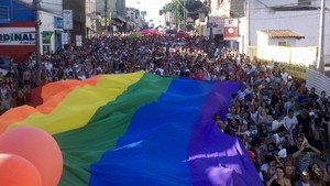4ª Parada Gay de São Carlos reúne centenas de pessoas (Foto: Luan Emílio)