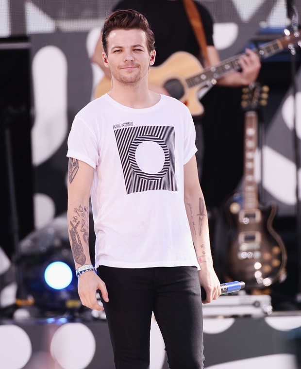 Louis Tomlinson do One Direction no Good Morning America  (Foto: Stephen Lovekin/Getty Images)