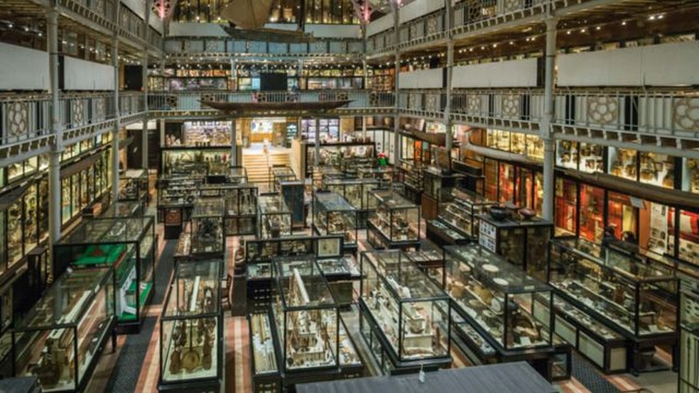O museu Pitt Rivers tem uma coleção de cerca de 500 mil itens — Foto: Pitt River Museum/University of Oxford via BBC