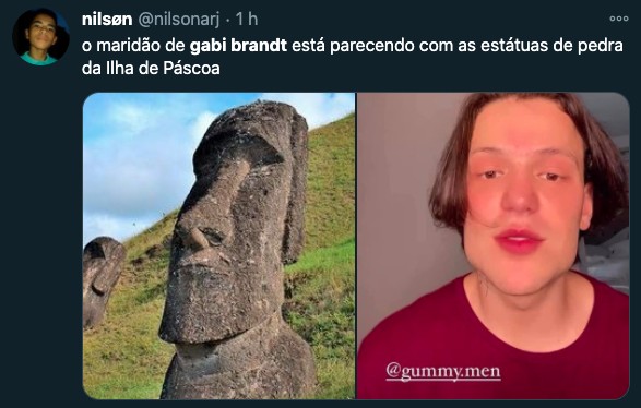 Internautas apontam harmonização facial e Saulo vira meme na web (Foto: Reprodução/Twitter)