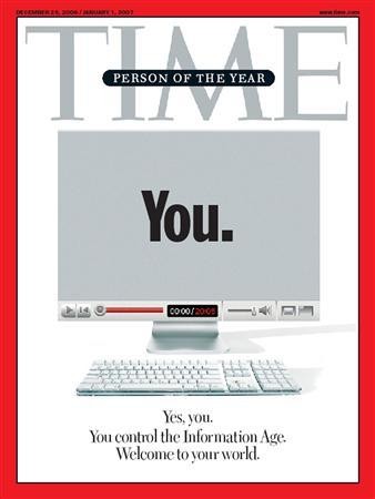 Você, a Person of the Year em 2006  (Foto: Time Reprodução/Twitter/Magazine)