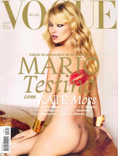    Maio 2011: Kate Moss fotografada por Mario Testino