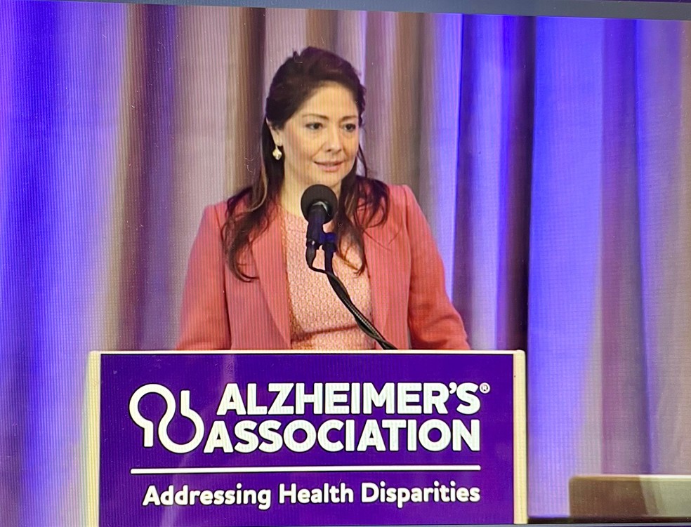 Adriana Perez, doutora em enfermagem e professora da University of Pennsylvania: incidência de Alzheimer aumentará 800% entre latinos — Foto:  Reprodução