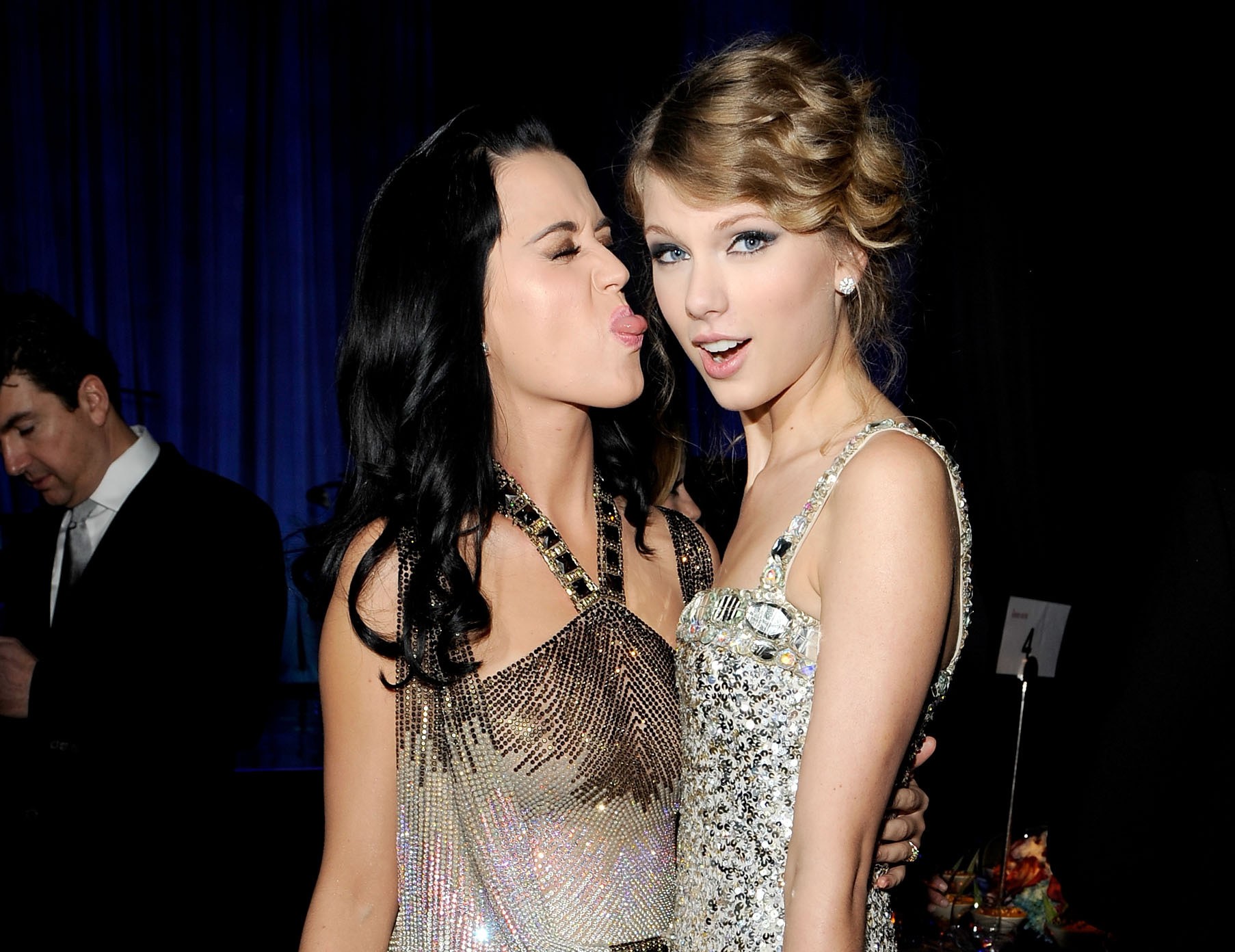 Katy Perry e Taylor Swift em 2010 (Foto: Getty Images)