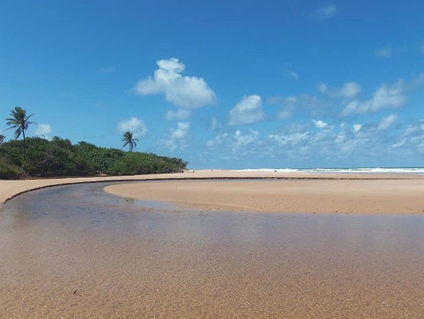Praia de Massarandupió, em Entre Rios, na Bahia (Foto: Reprodução/Instagram)