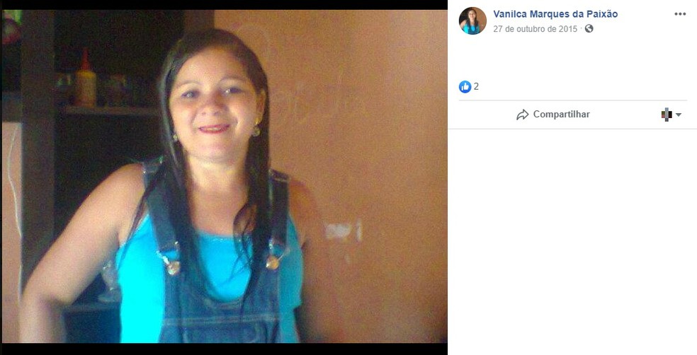 O corpo de Vanilca Marques foi encontrado dentro da casa em que ela morava — Foto: Reprodução/Redes Sociais