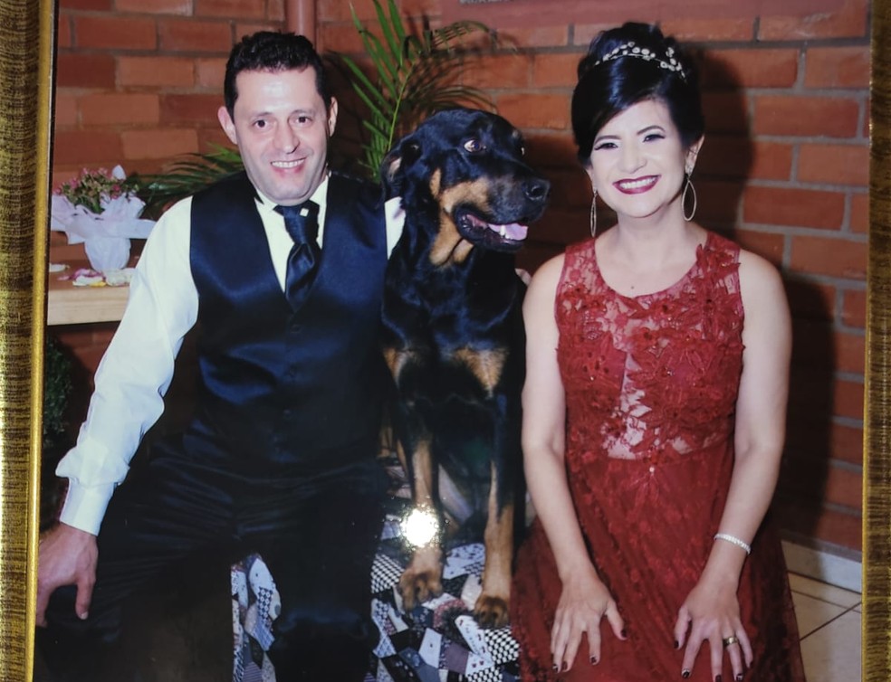 Bento roubou a cena em casamento — Foto: Arquivo pessoal