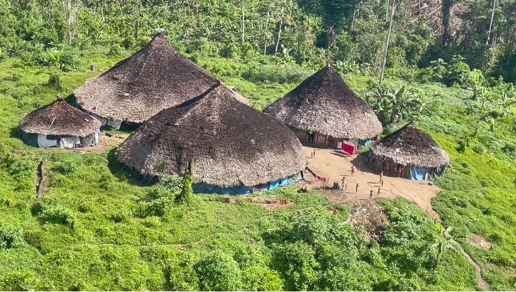Comunidade na Terra Indígena Yanomami — Foto: Junior Hekurari Yanomami/Condisi-YY