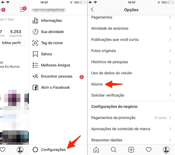 Como Mudar O Idioma Do Instagram E Colocar Em Portugues Ou Outra Lingua Dicas E Tutoriais Techtudo