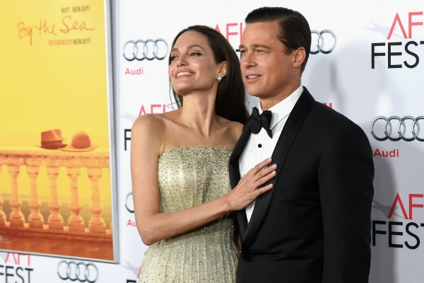 Angelina Jolie e Brad Pitt trabalham juntos no filme 'À Beira Mar' (Foto: Getty Images)