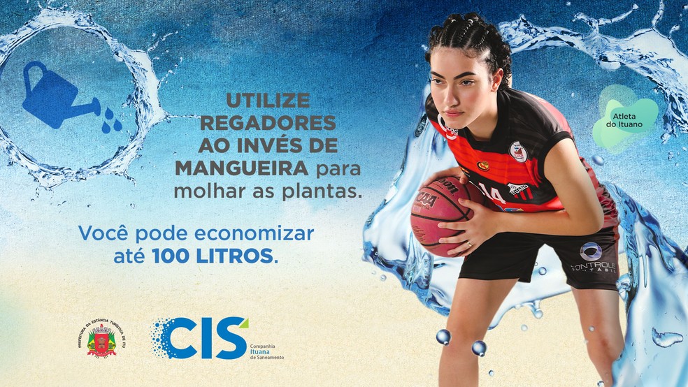 Os atletas profissionais de Basquete do Ituano estão engajados na campanha da CIS — Foto: Divulgação/CIS