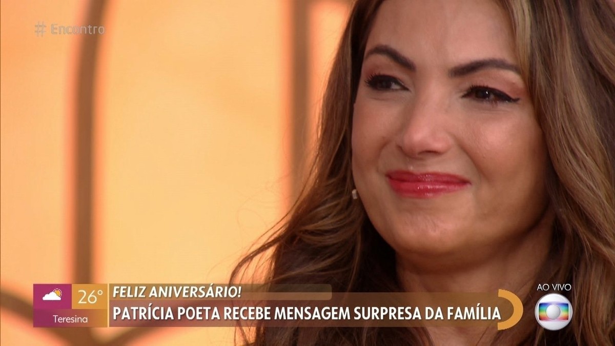 Patrícia Poeta faz 45 anos, se emociona com homenagens, e celebra a vida  após se lembrar de cirurgia: 'Segunda chance' | TV & Famosos | gshow
