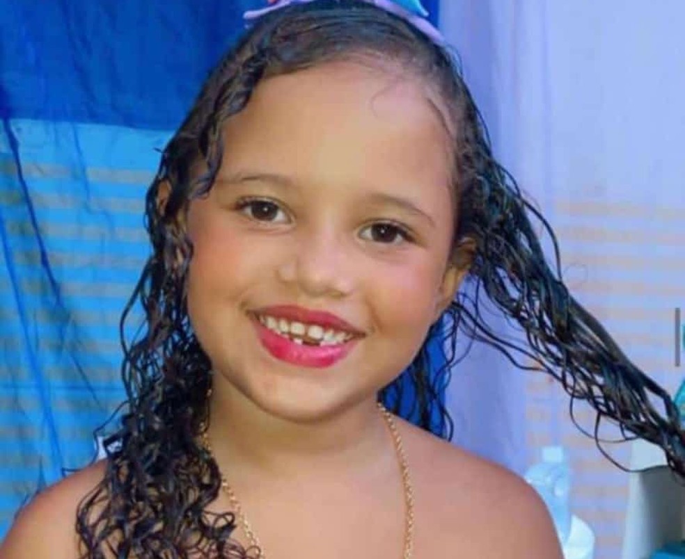 Heloysa Gabrielly, de 6 anos, foi morta no terraço de casa durante investida da PM — Foto: Reprodução/WhatsApp