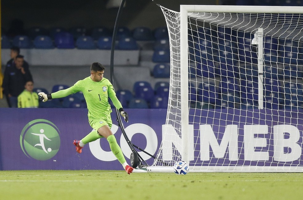 Mycael no Sul-Americano sub-20 pelo Brasil &mdash; Foto: Rafael Ribeiro/CBF