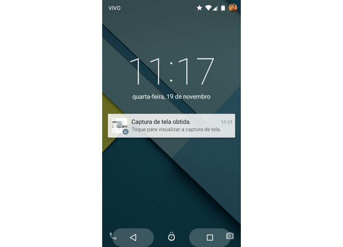Segure os botões de voltar e recentes para voltar à tela de bloqueio (Foto: Reprodução/Paulo Alves)