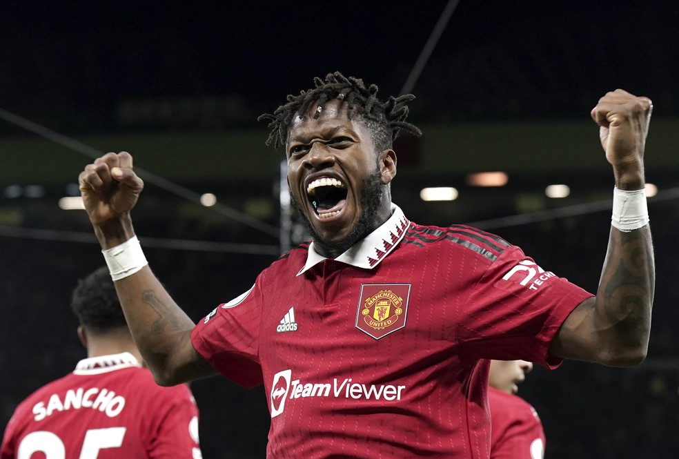 Fred gol Manchester United x Tottenham — Foto: Andrew Yates/EFE