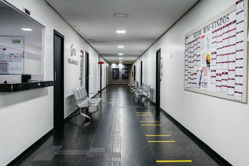 Faculdade privada vazia no DF, após pandemia do novo coronavírus — Foto: Sindepes-DF/Divulgação