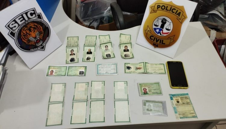 Presos suspeitos de integrar organização criminosa que atua na falsificação de documentos públicos no Maranhão