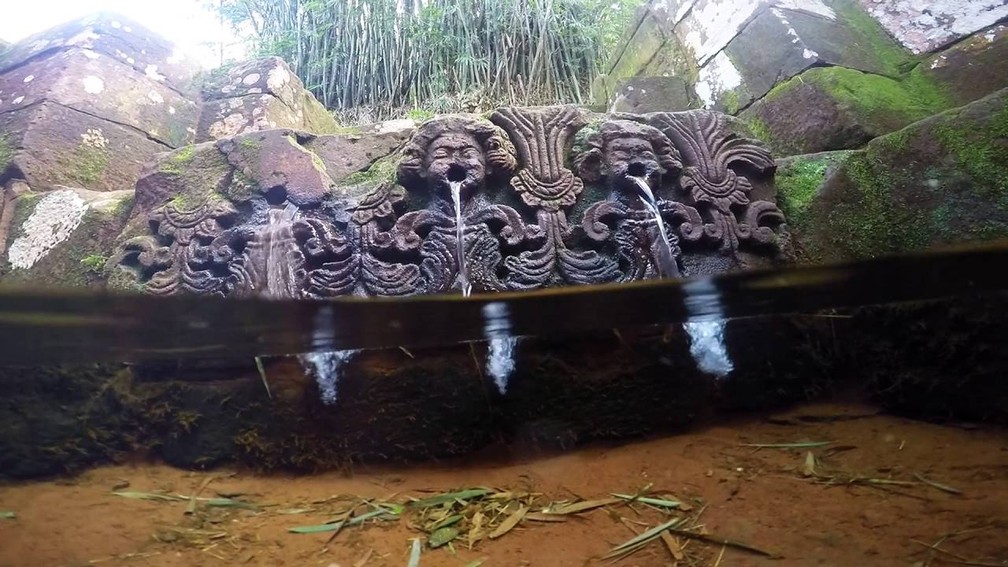 Fonte antiga é outra atração de São Miguel — Foto: Secretaria de Turismo de São Miguel das Missões/Divulgação