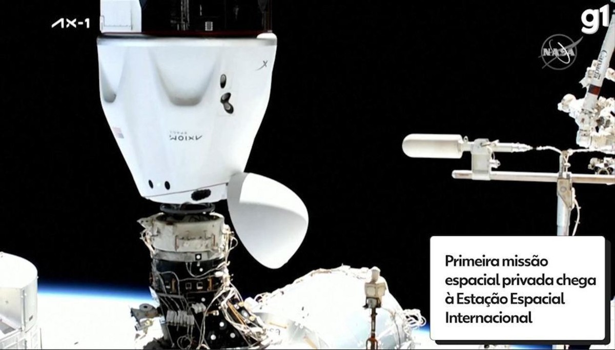 Primeira missão totalmente privada chega à Estação Espacial Internacional |  Inovação