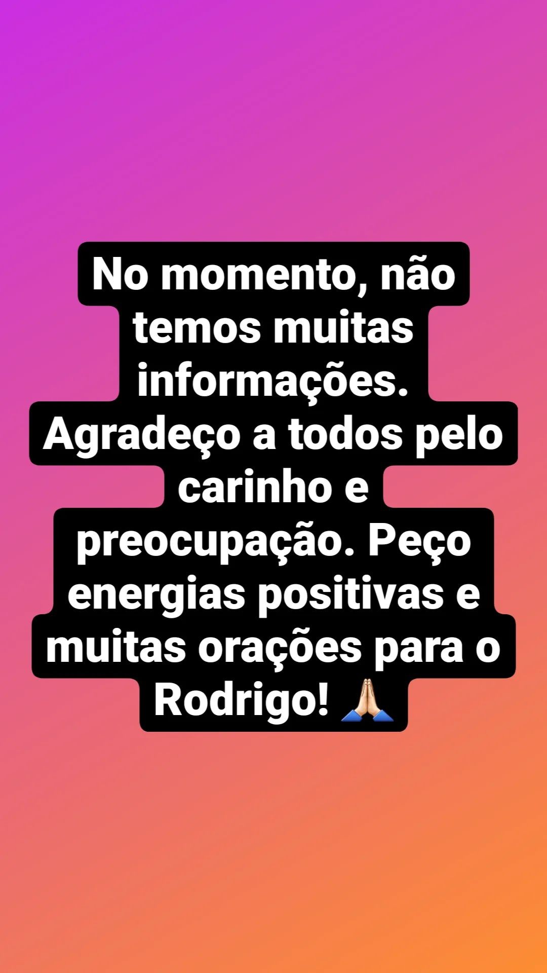 Irmão de Rodrigo, Diego Mussi, agradece carinho dos fãs e pede 'energias positivas' (Foto: reprodução/instagram)